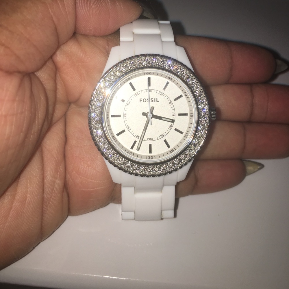 Fossil White Stella Watch