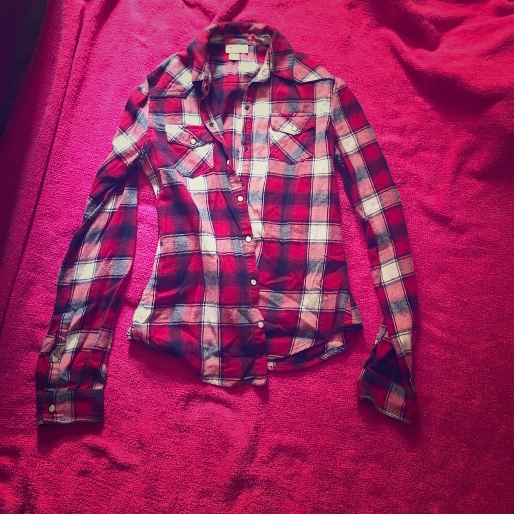 Plaid button up