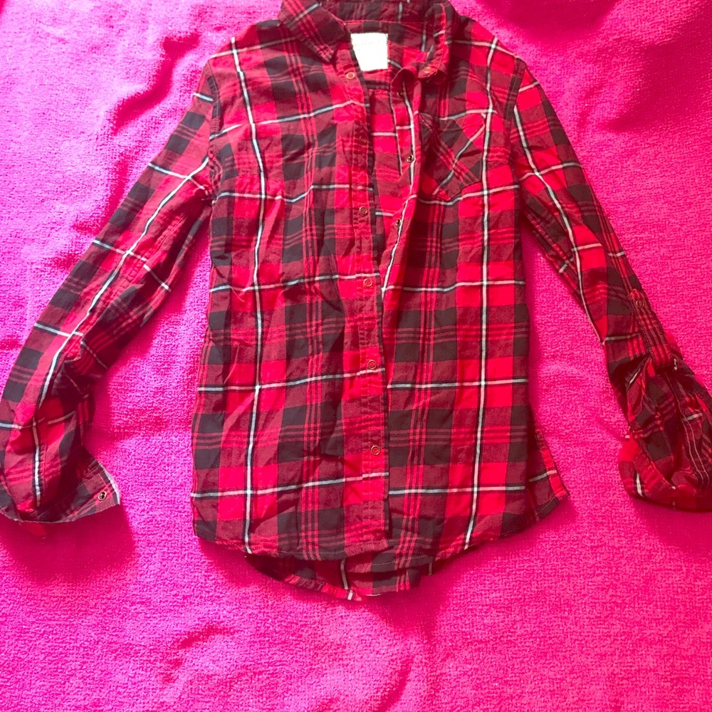 Plaid button up
