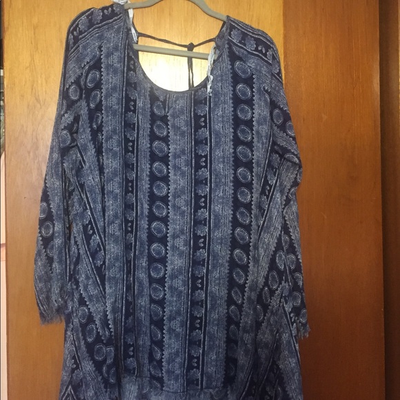 Urban outfitters blue medallion frayed dress - Picture 4 of 4