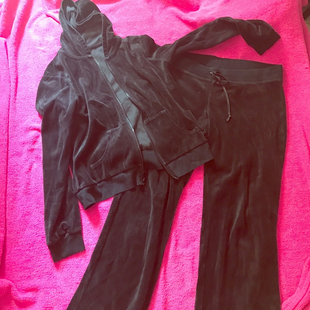 Velvet track suit