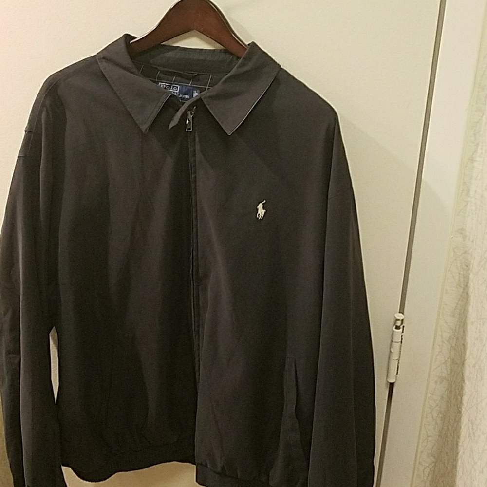 Men's Black Polo Jacket