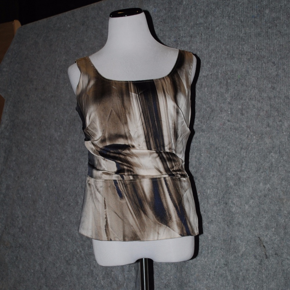 Tahari Brown Blouse size M