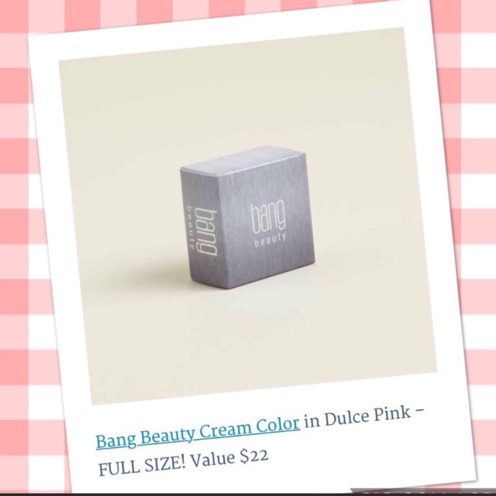 Bang beauty cream color in Dolce Pink