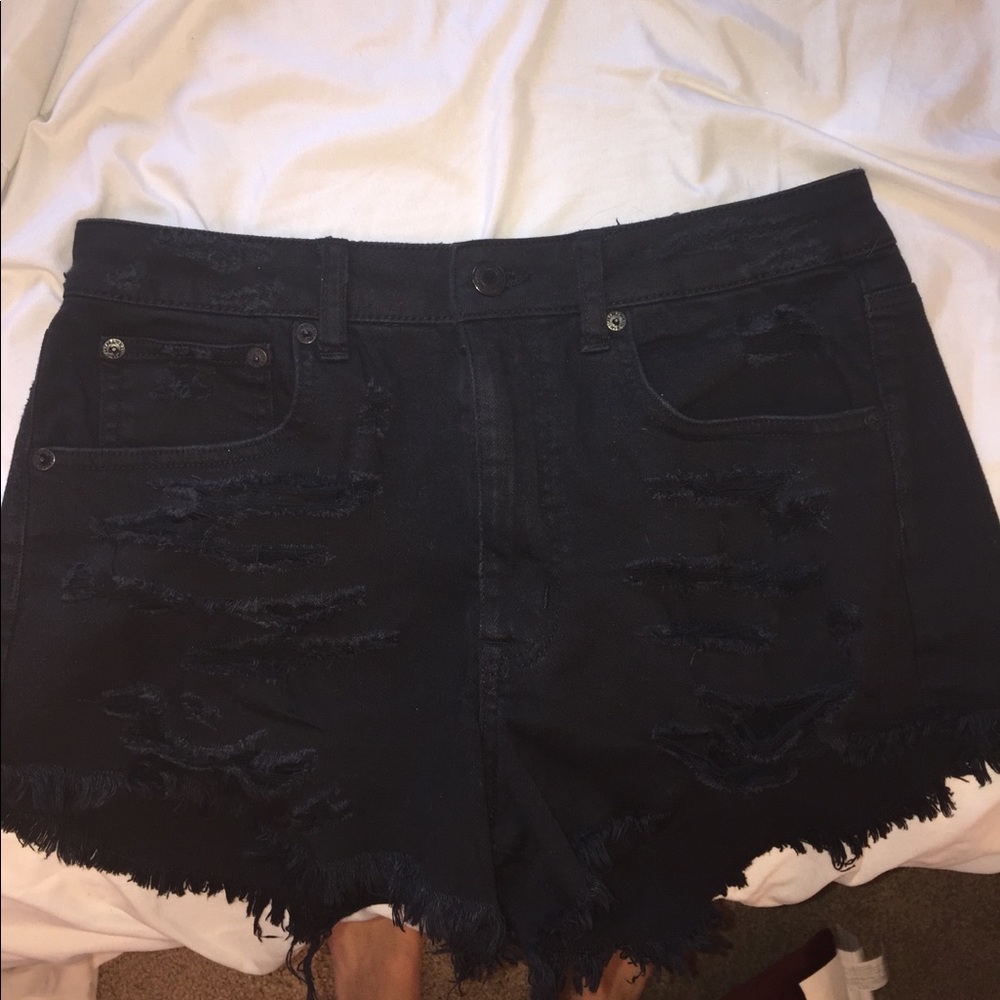 Vintage hi rise jean shorts