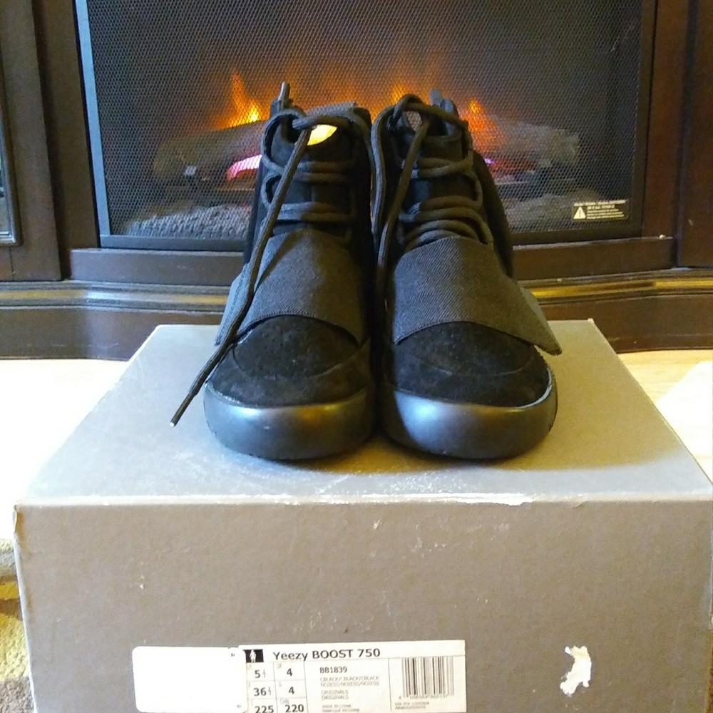 Adidas Yeezy Boost 750 Black BB1839!