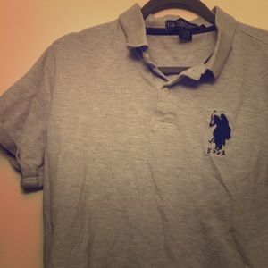 Grey USPA polo shirt