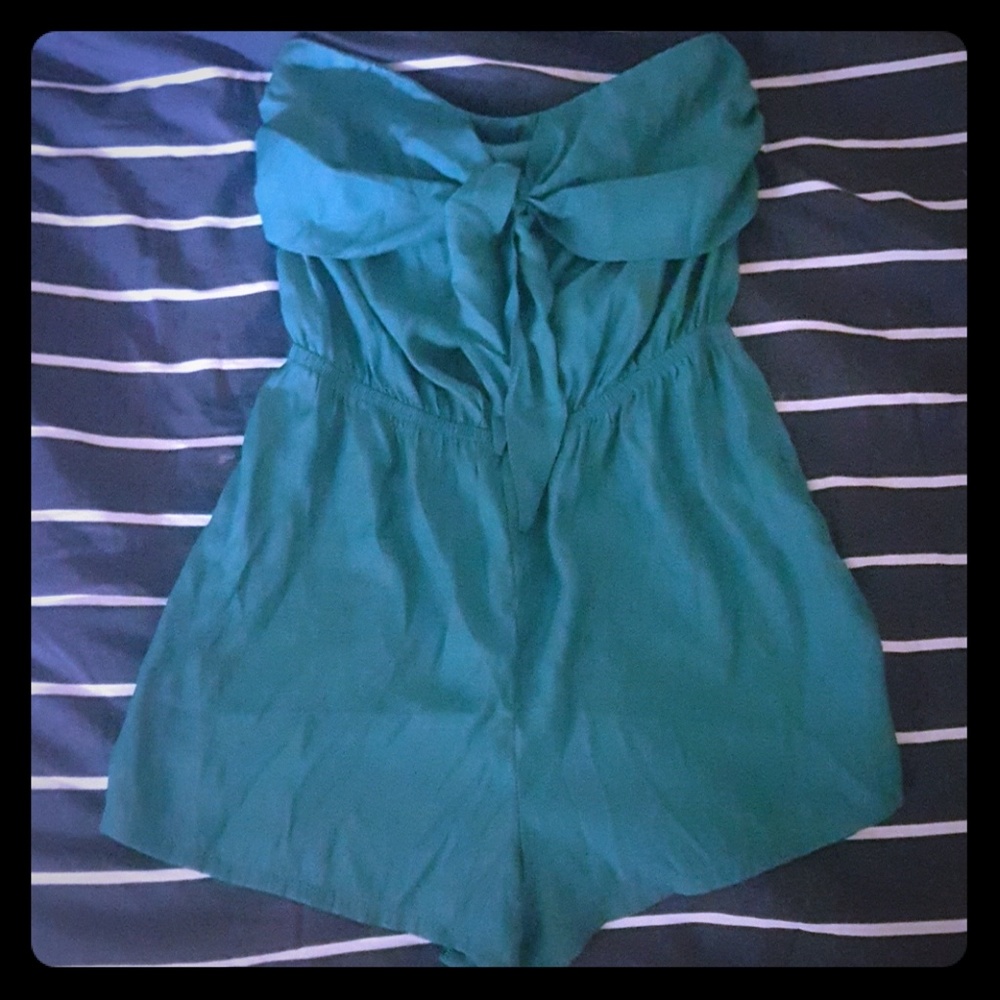 Teal green romper