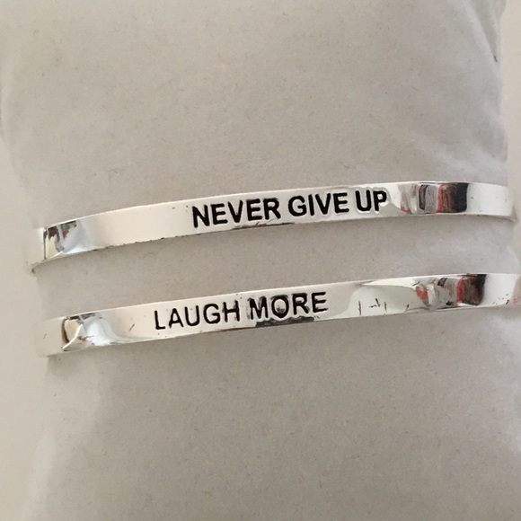 Sterling Silver Inspirational Cuff•Bracelet•NWT - Picture 2 of 7