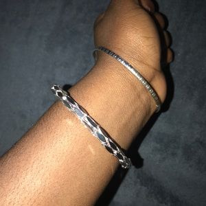 Two Silver Bracelets