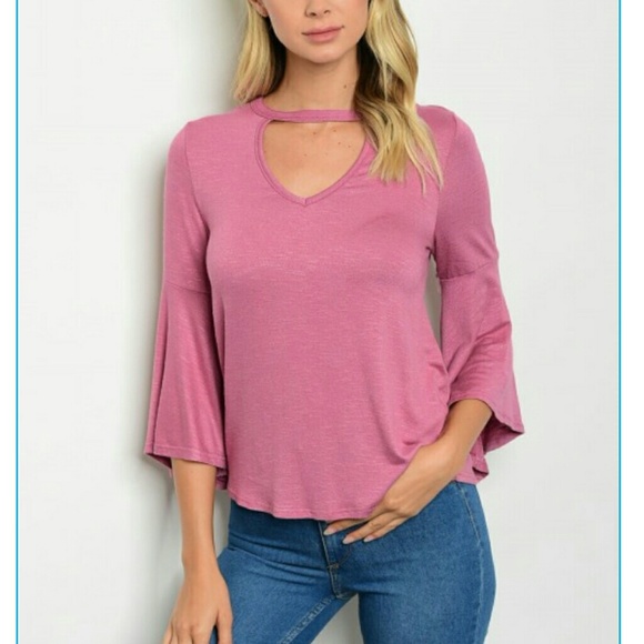 Mauve keyhole top - Picture 1 of 4