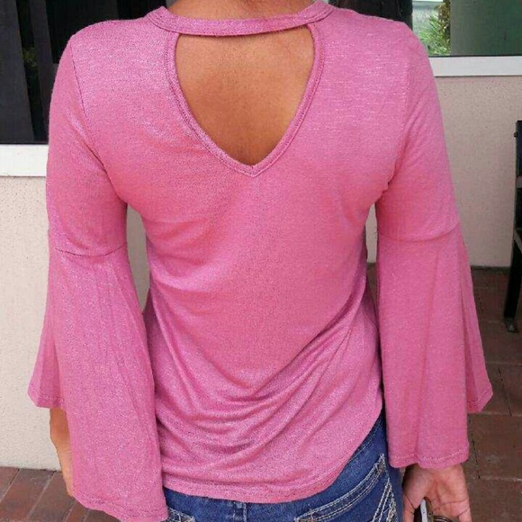 Mauve keyhole top - Picture 3 of 4