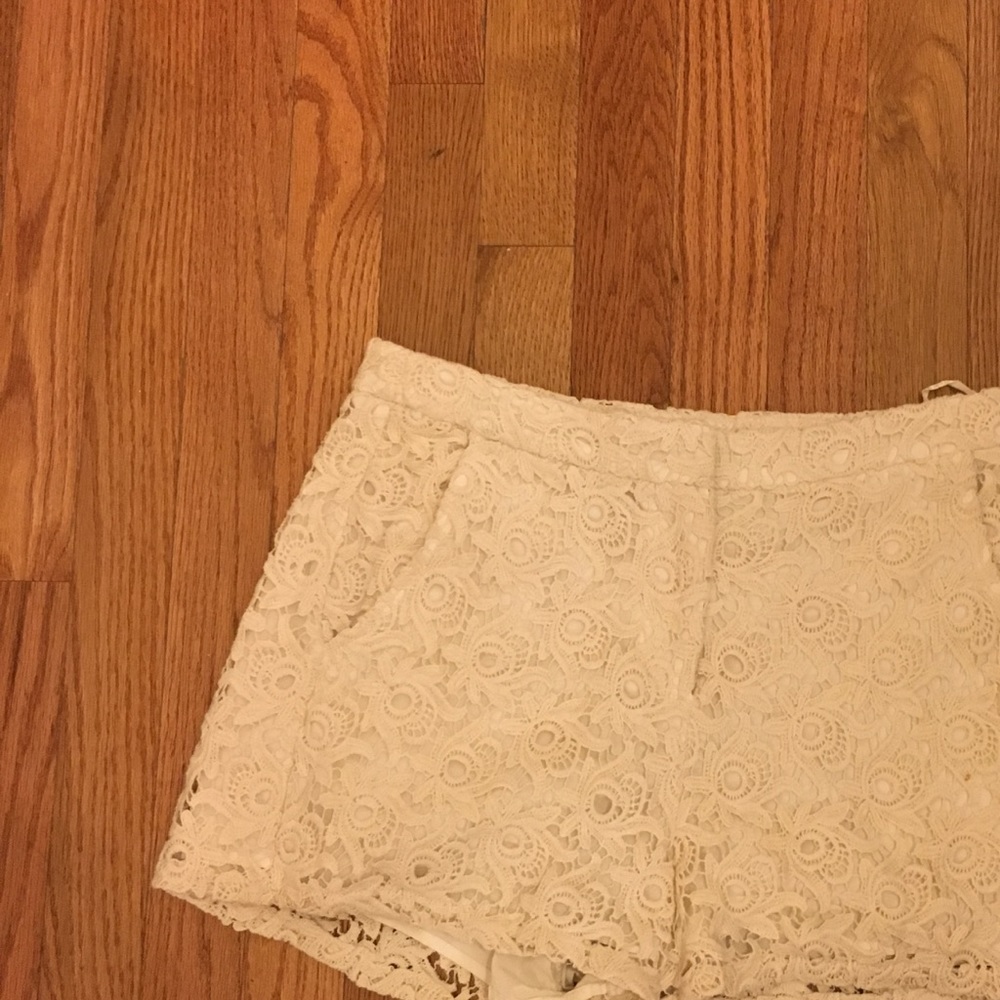 Mm couture crochet shorts