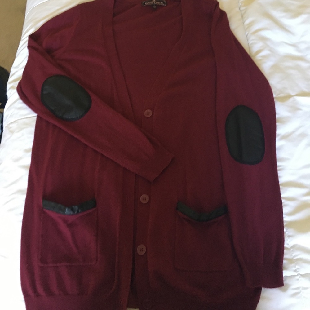 Cardigan with Elbow Patches