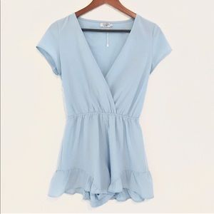 Tobi Baby Blue Valley Girl Romper