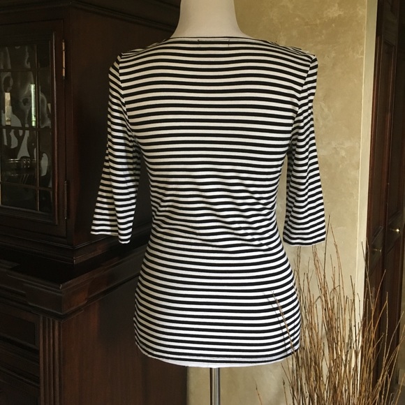 Rampage comfy striped ruffle top - Picture 4 of 6
