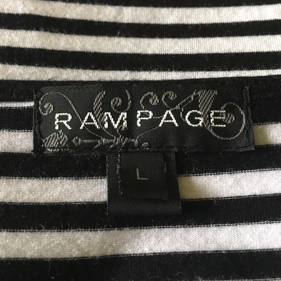 Rampage comfy striped ruffle top - Picture 5 of 6