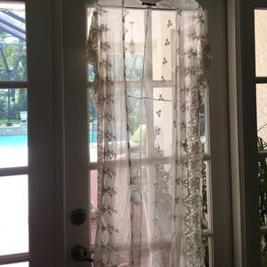 Long white lace kimono