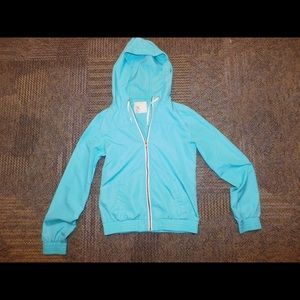 Zine Bright Blue Windbreaker Jacket
