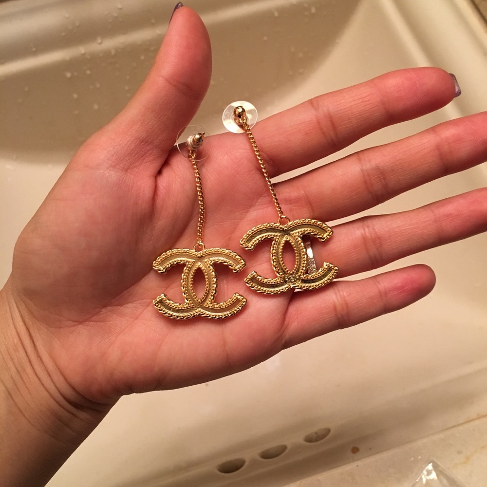 Gold Chain Earrings