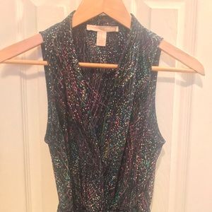 Paint Splatter print wrap dress