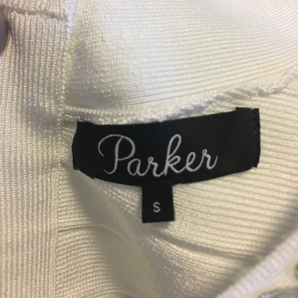 White and beaded bodycon dress by Parker - Picture 4 of 7