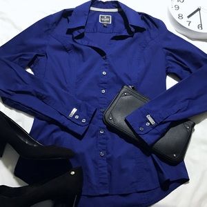 BUSINESS The Essential Shirt Size Small Royal Blue