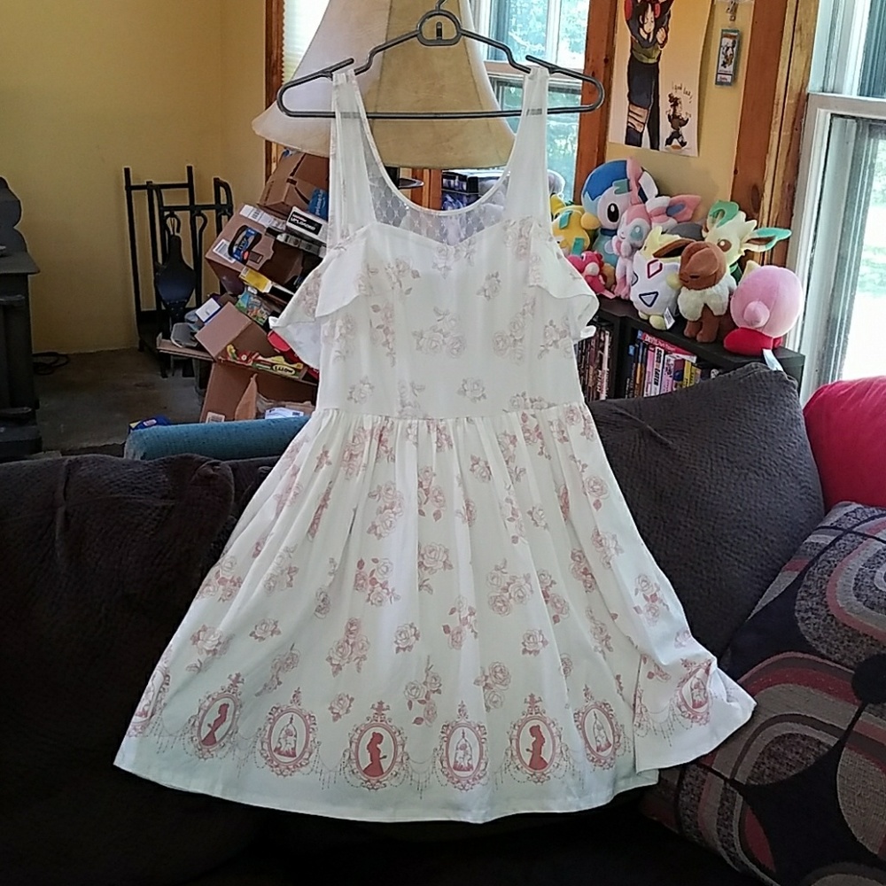 Beauty and the Beast off shoulder dress