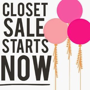 Closet Clean OUT happening NOW!