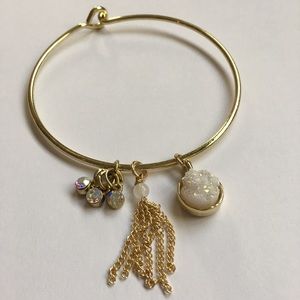 Druzy Stone Handmade Bangle Bracelet