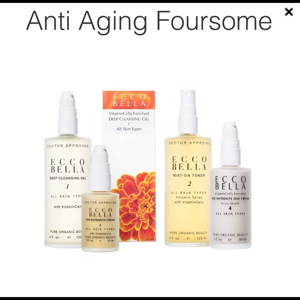 Vegan/Organic/Natural Anti-Aging Foursome
