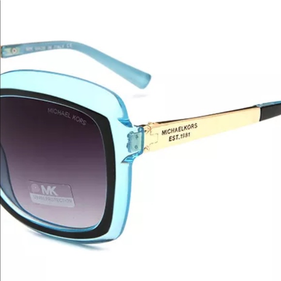 MICHAEL KORS SUNGLASSES MIXED MATERIALS IN BLUE - Picture 3 of 7