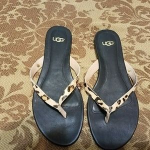 Leopard UGGs sandals