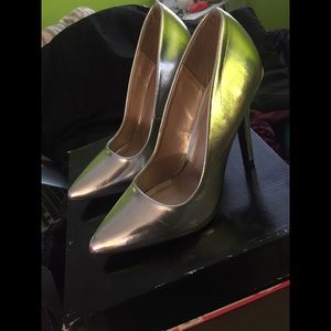 Silver heels
