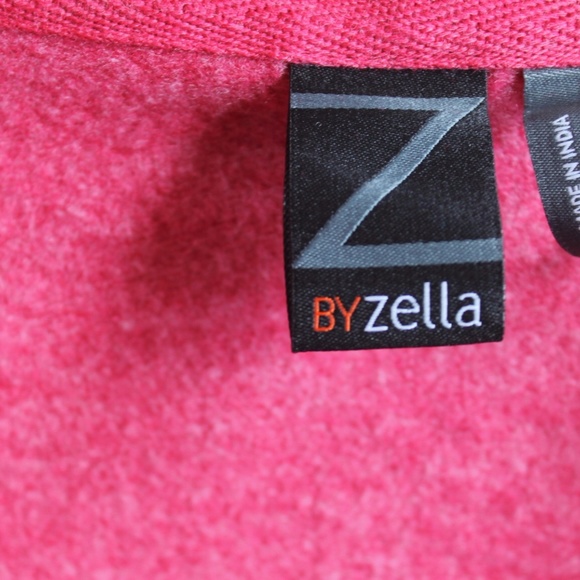 WOMENS Z BY ZELLA DARK PINK HOODED ZIP JACKET MED - Picture 3 of 5