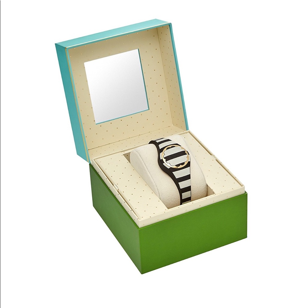 Kate spade white and black activity trackers