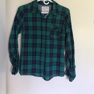Green/pink flannel