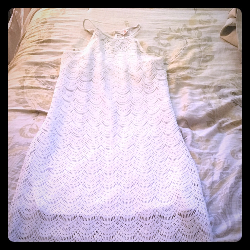 White crochet Dress