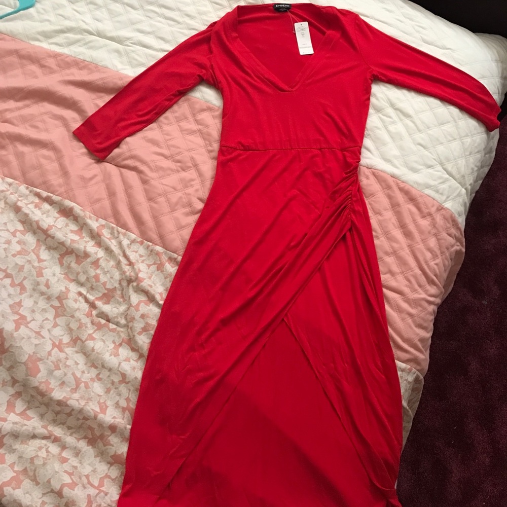 Red Bebe dress