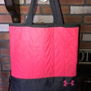 Under Armour breast cancer awareness tote bag.