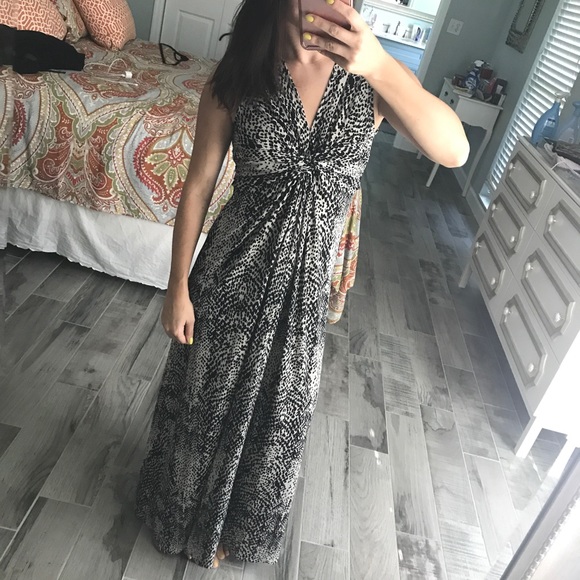 Dresses & Skirts - Black and Tan printed maxi dress Dresses & Skirts - Black and Tan printed maxi dress