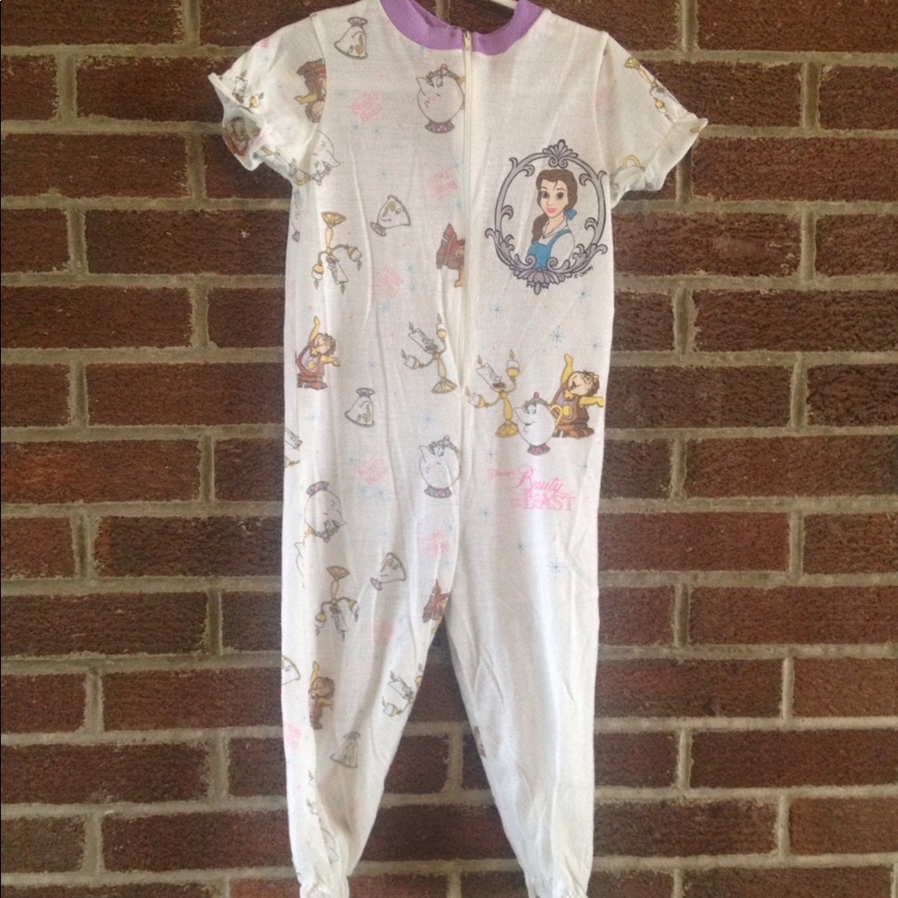 Vintage Beauty and the Beast One Piece Pajama Set