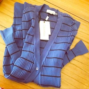 Calvin Klein Cardigan Long Sleeve Black and Blue