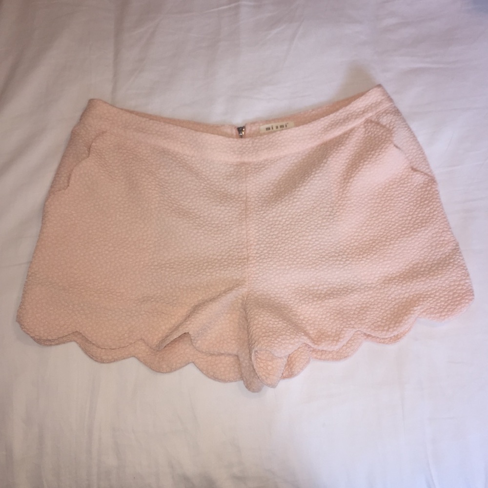 Scalloped shorts