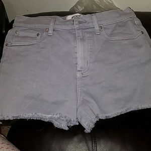 High waisted cut off shorts