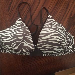 Zebra print bra