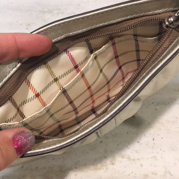 COACH - Legacy Silver Leather WRISTLET - Picture 5 of 5