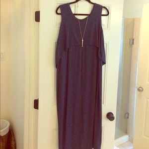 Ripe Blue maternity nursing dress small