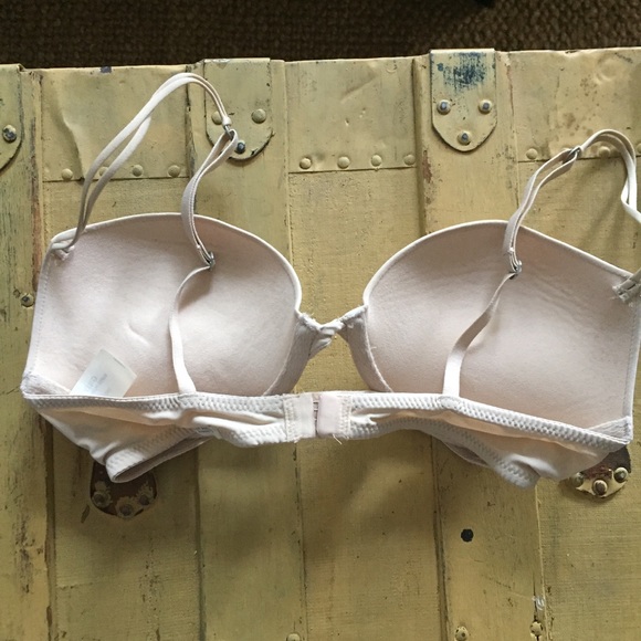 GILLY HICKS SUPER PUSH UP BRA PLUNGE NUDE 32C - Picture 5 of 8