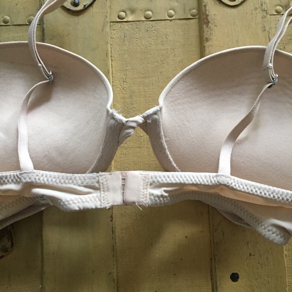 GILLY HICKS SUPER PUSH UP BRA PLUNGE NUDE 32C - Picture 6 of 8